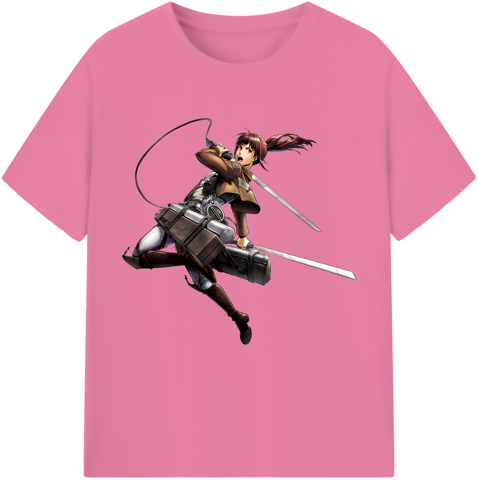 （画像用） 進撃の巨人 サシャ·ブラウス Attack on Titan Sasha Blaus 綿100％半袖Tシャツ（フロントプリント）